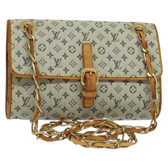 LOUIS VUITTON Monogram Mini Camille Chain Bag Blue M92002 LV Auth 135481 - Picture 1 of 16